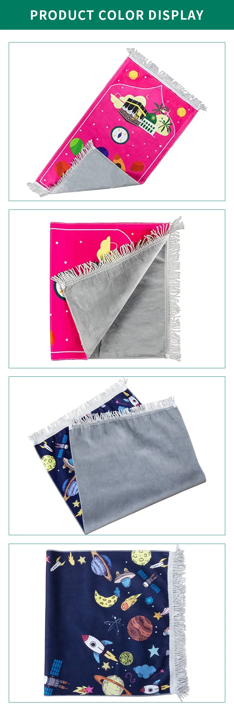 Prayer Mat Gift Set Kids Prayer Mat Wholesale Luxury Custom Children