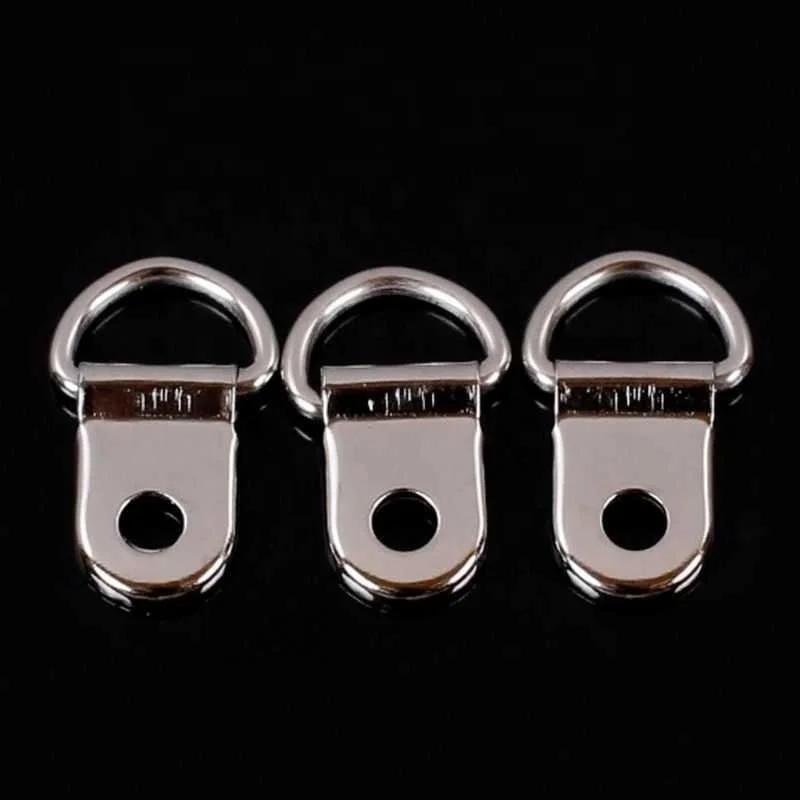 100 шт./компл. D Кольцо подвесной ремень для рамки картины крючки для картины маслом зеркальная вешалка с комплектом винтов