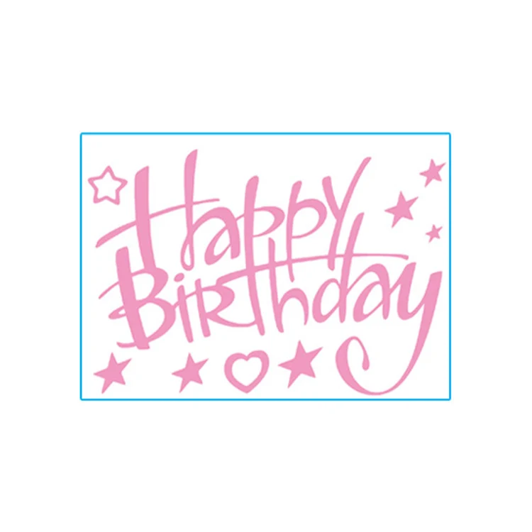 Pink Happy Birthday  Sticker for Sale by -crafty-cat