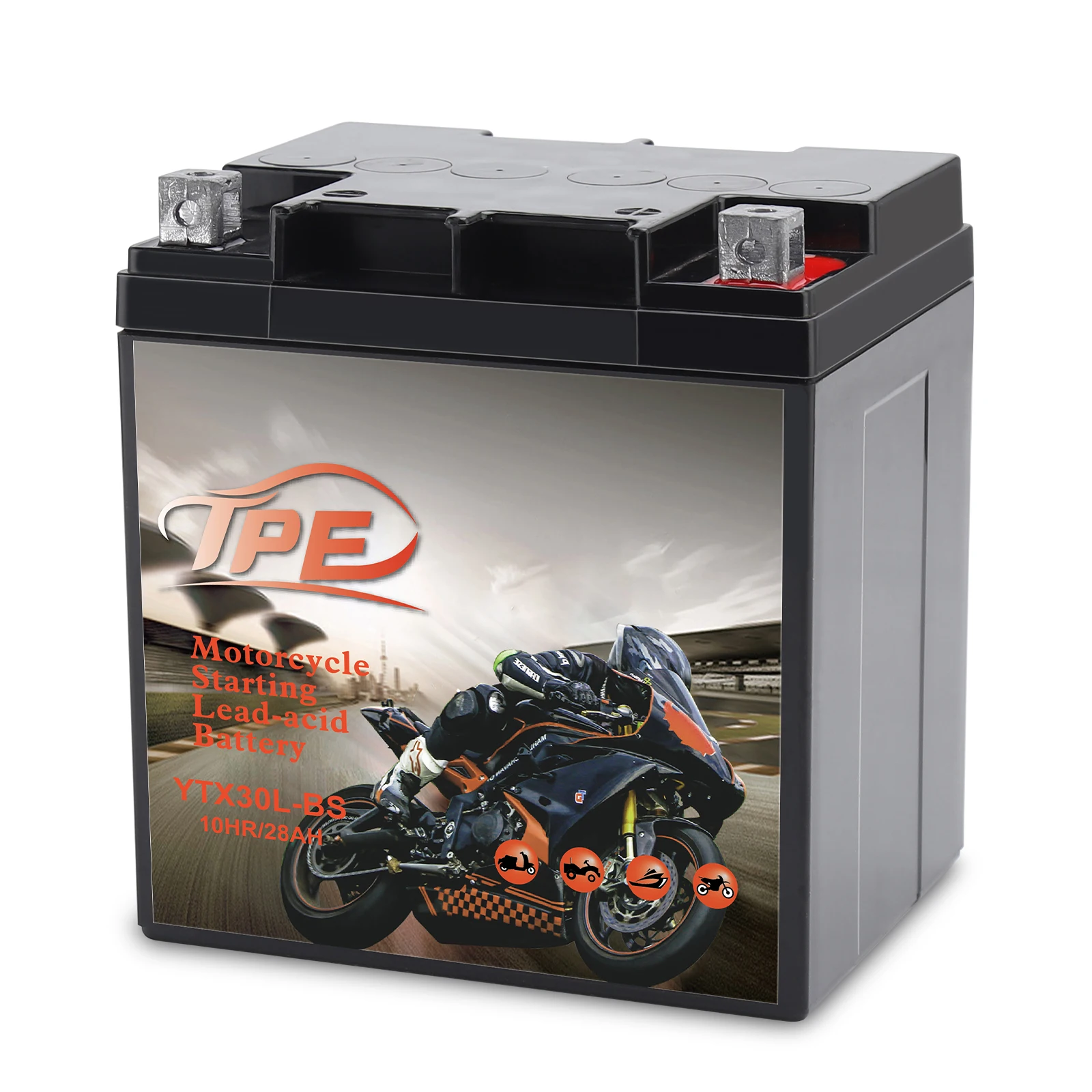 Lead Acid  Battery YTX30L-BS 12V Battery-AGM Battery+Maintainer for Motorcycle , Electric Bike , Scooters & Powersport Vehicles. factory