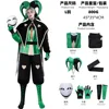 Harlequin Clown Green Cosplay from the Freak Circus (European Size)
