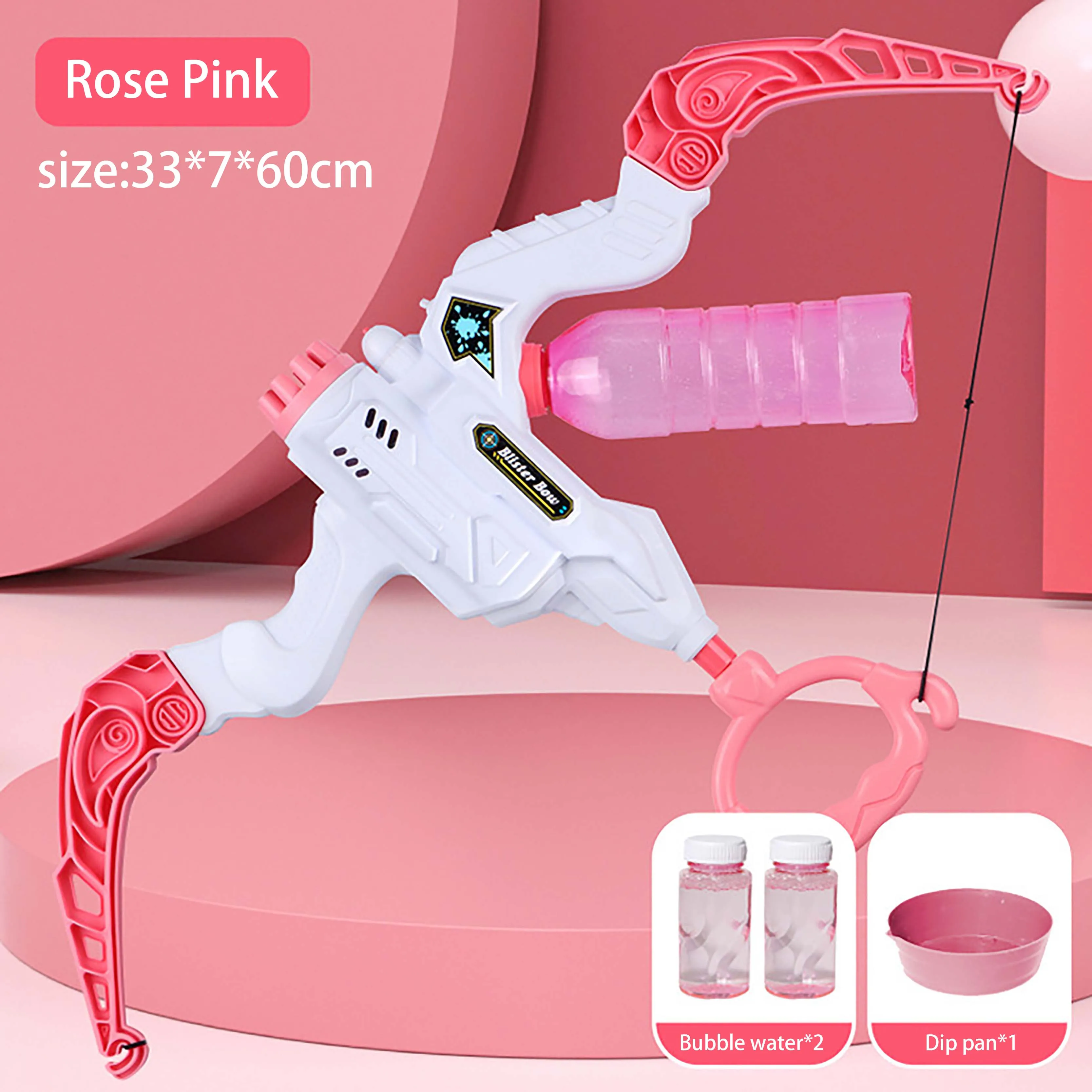 Bazooka Bubble Gun Machine Automatic Bow Design Gatling Outdoor Bubble