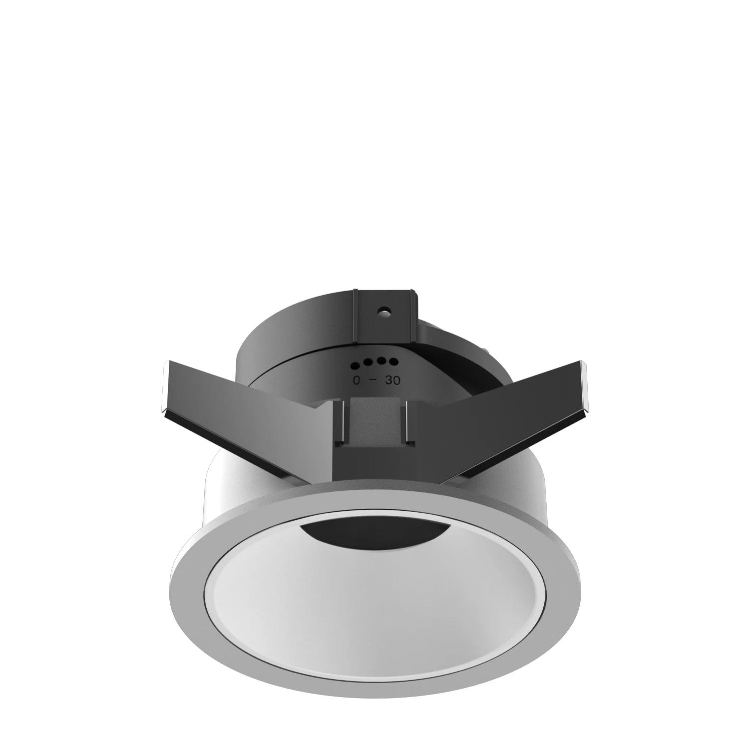 Round and Rectangular Black Adjustable Mr16 Gu10 Downlight Fixture  Frameless Recessed Spotlight Frame