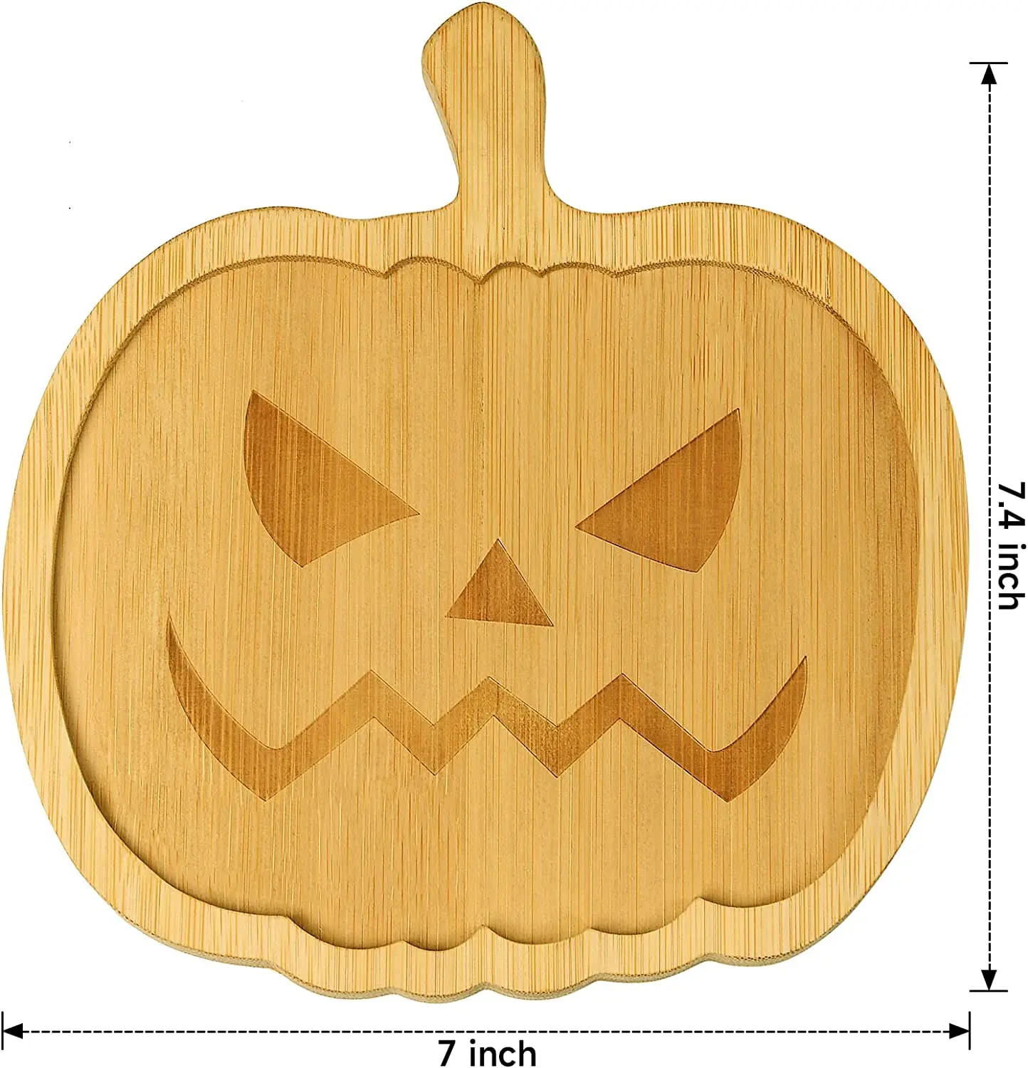product pumpkin wooden charcuterie board bamboo cheese platter and serving tray plate for party-3