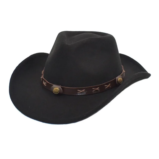 Woolen hat for men and women lovers woolen western cowboy top hat trend