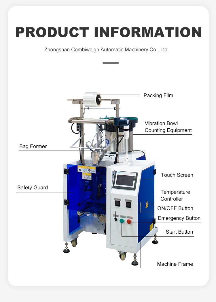 Automatic Vertical Hardware Packing Machine - High Precision