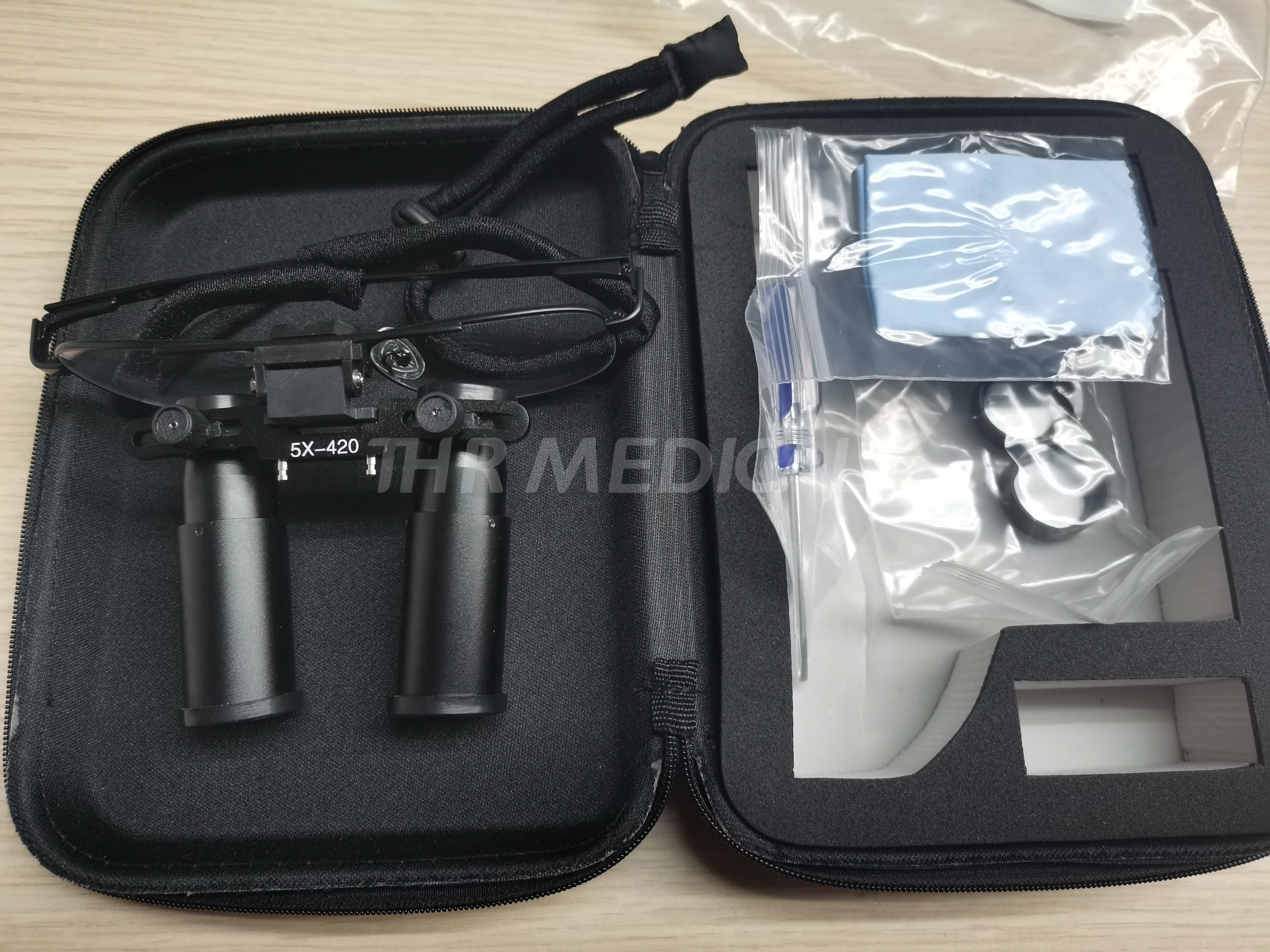 THR-C1-5X хирургические портативный фар микроскопа призмы loupes magnifier Очки Зубные бинокулярная