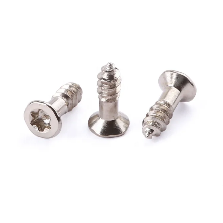 On sale flat countersunk head CSK torx drive self tapping screws nickel plated chipboard screws