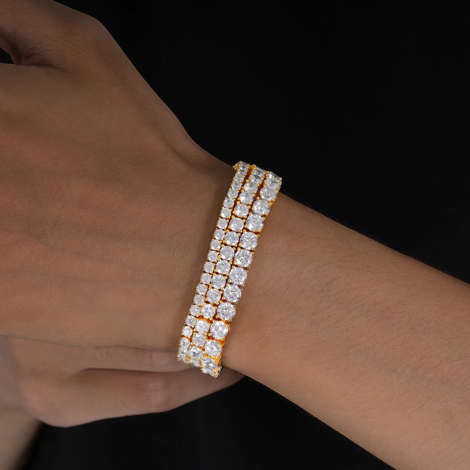 アクセサリー tan Trend 5A Zircon Tennis Chain Hip Hop Brass 3mm 4mm 5mm