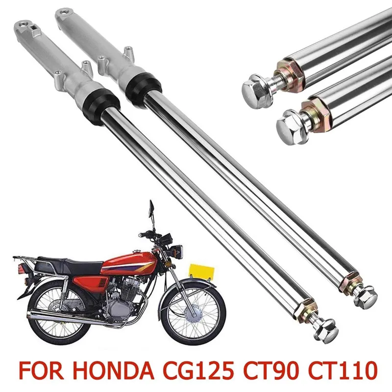thumbnail image 2 of Munirater 27-inch Front Fork Tubes For Honda CG125, CT90, CT110 – Motorcycle Trail Shocks, 1-Year Warranty 2 of 3