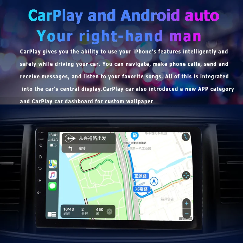 Wholesale Ts18 4g Lte Stereo 9" Car Play Android Screen With Am Fm Rds 8 Core 36 Band Equalizer
