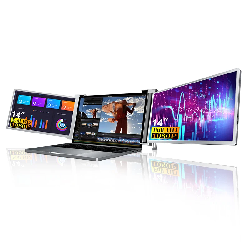 Triple Screen Monitor for Laptop - Enhance Productivity