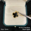 Necklace-18K Gold-Black