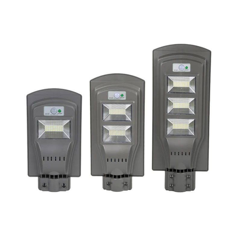 ABS Body Sensor Radar Grey LED Solar Integrated Lamp For Road Lighting