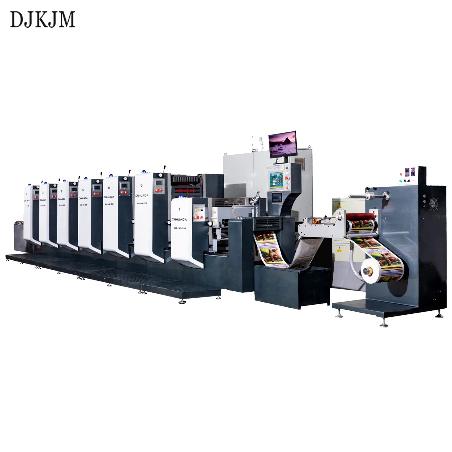 Offset Printer Price 4 Color Offset Printing Machine High Speed Plastic Film Roll to Roll Rotary Label Printing Machine