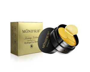 Private Label Anti Aging Deep Nourishing Luxury Golden Hydrogel Under Eye Patch Mask for Dark Circles