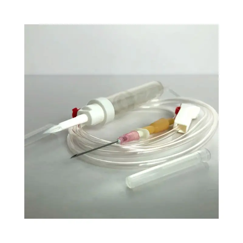 
Manufacturer disposable with hypodermic needle blood transfusion giving set for hospital 