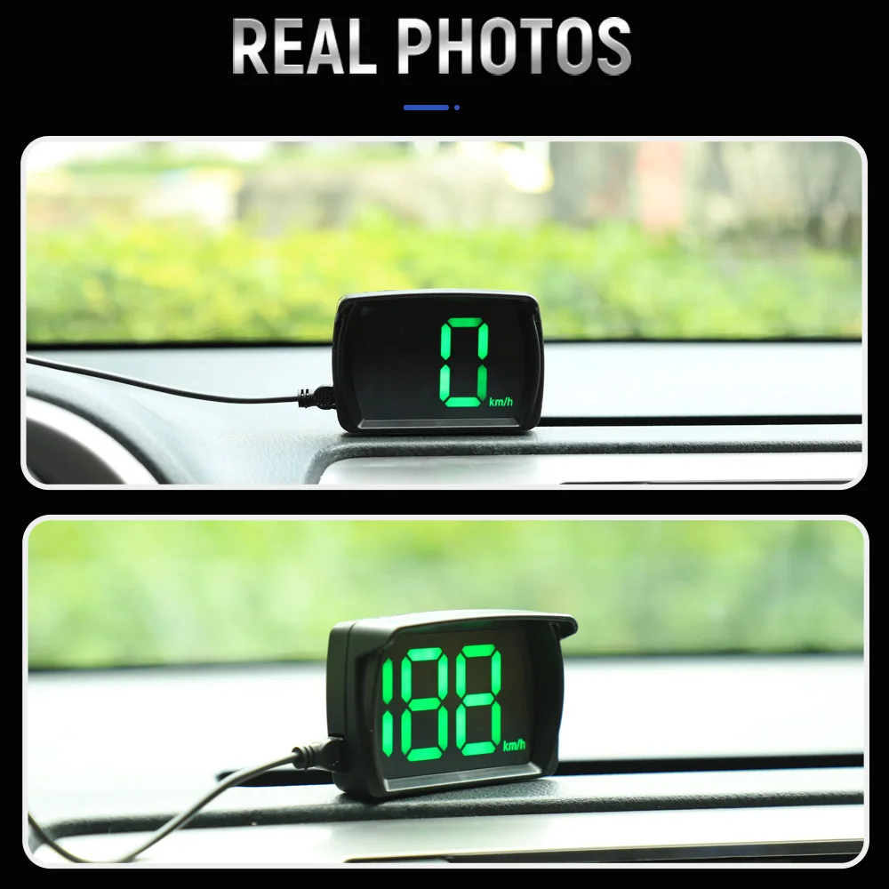 Compteur de vitesse GPS numérique Affichage tête haute universelle pour  voiture LCD Display HUD avec vitesse MPH