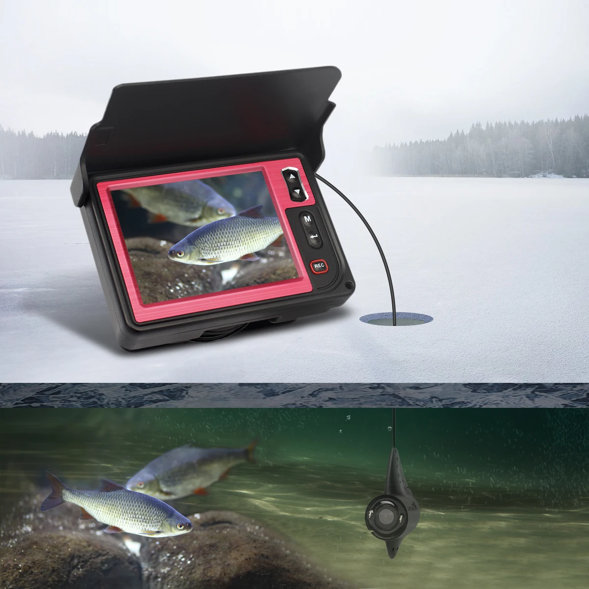 Deeper Sonar Ice Fishing Fish Finder with 25 Meter Cable Deeper Sonar Ice Fishing Fish Finder with 25 Meter Cable