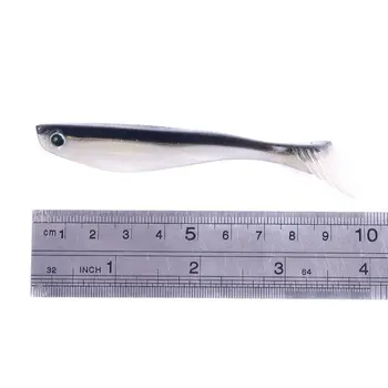 Silicone Soft Lure T-Tail Shad 10cm 35g Printed Fishing Bait Without Hooks for River Lake Stream Ocean Boat Fishing – Soft Lure – view 5