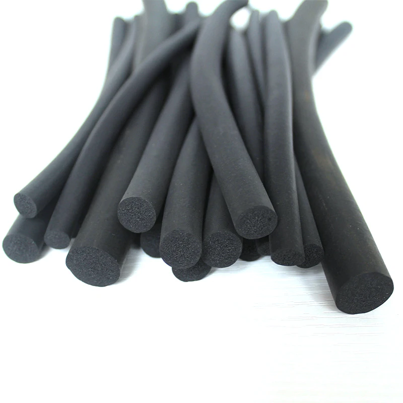 Custom Epdm Foamed Rubber Board Sheet Wear-resisting Electric Cabinet Anti-collision Rubber Square Bar Epdm Seal Strip