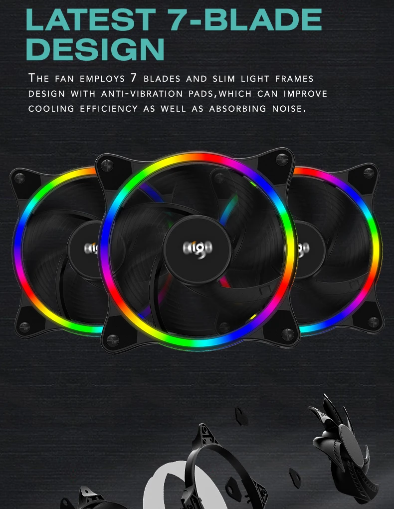 Aigo Pc Cpu Water Cooling Computer Cooler Rgb Argb Liquid Fan