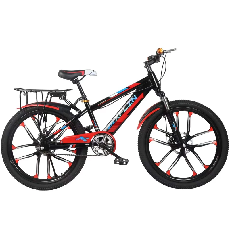 Wholesale 18 20 22 24 Inch Kids Mountain Bike 6 Speed Comfortable Steel Frame Magnesium Alloy Bicycle