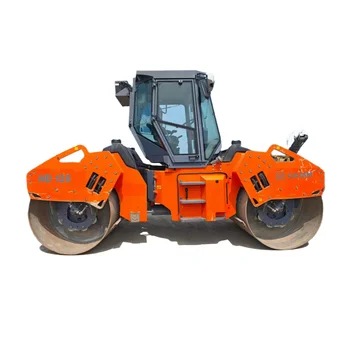 Used 14 Ton HAMM HD128 Double Drum Road Roller Machine Cummins Diesel Engine Tandem Roller Imported from USA Compactor for Sale