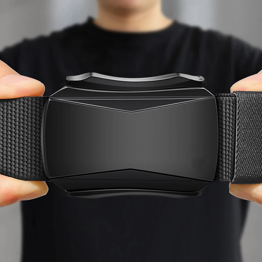 Durable Sports Men Wear-resistant Adjustable Training Hiking Hunting Tactical Stretch Web Nylon Belt