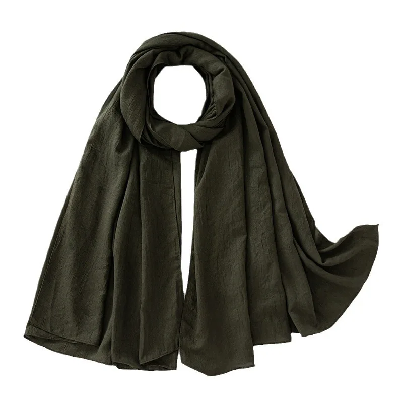 Factory Custom Latest Hijab Designs 2024 Bubble Satin Scarf Wrap Premium Matte Satin Cotton Jersey Hijab
