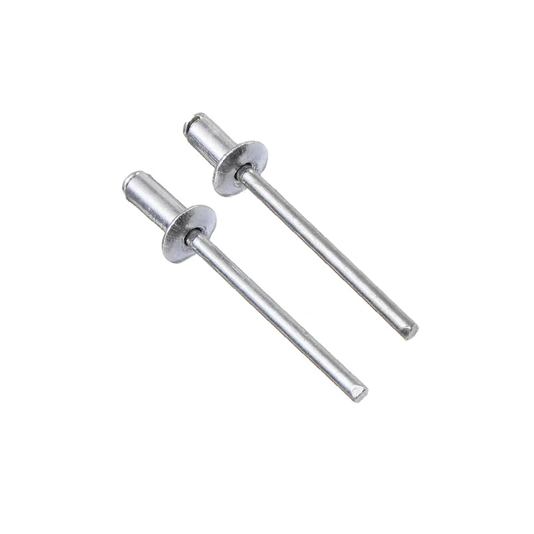 Partuto 50-Piece Dome Head Tri-Fold Rivets – 4mm Diameter, 25mm Grip Length, Black Aluminum Alloy, For Trailers & Furniture