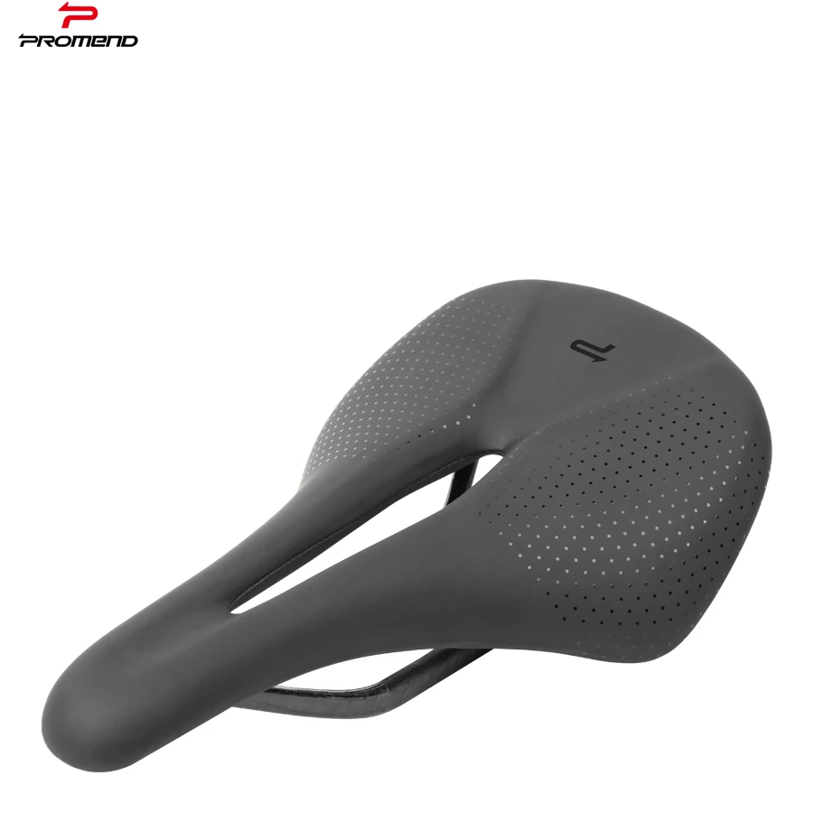 PROMEND 576c Light Weight Hollow Comfortable Road Bike Pu Leather Cycling Bike Seat Bicycle Carbon Saddle