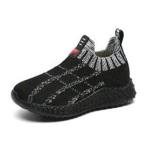 Spring New Fashion Trend Children's Lightweight Leisure Shoes Soft-Sole Slip-On Breathable Mesh Surface Anti-Slippery
