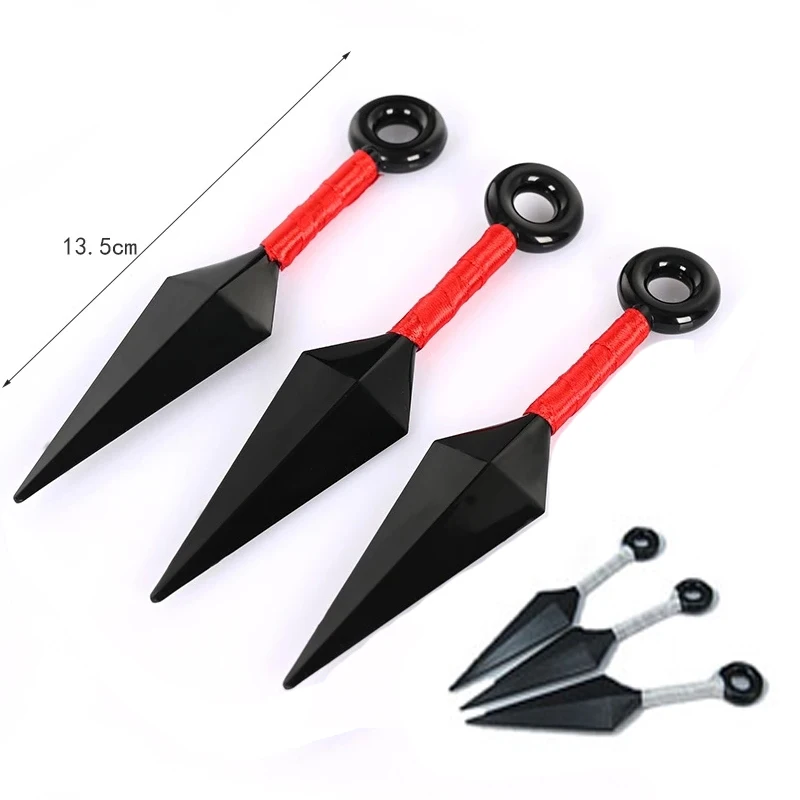 热木叶忍者武器卡卡卡西katsuki Ahitachi手里剑武器塑料13厘米投掷飞镖cosplay道具kunai Naruto Buy 火影忍者武器 火影忍者kunai 卡卡西掷飞镖