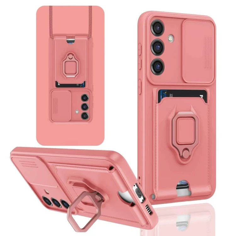 For Samsung Galaxy A15 5G Case, Silicone Sliding Camshield Magnetic Shockproof Protective Mobile Phone Case With Holder For Samsung Galaxy A15 5G Case, Silicone Sliding Camshield Magnetic Shockproof Protective Mobile Phone Case With Holder