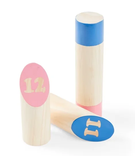 Custom Wooden Viking Kubb Game Set Garden Throwing and Toss Game Yard game