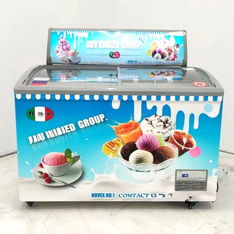 Mini Freezer for Ice Cream Tricycle Freezer Ice Cream Showcase Freezer