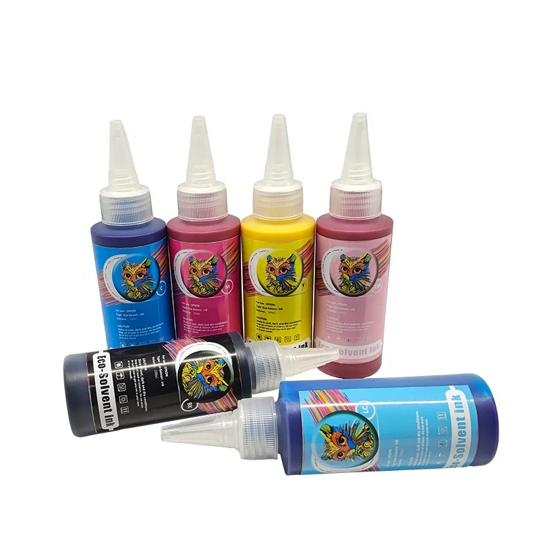 Premium Eco Solvent Water Based Ink for Epson Desktop Printer L1300 L1800 L310 L360 WF7710 WF7720