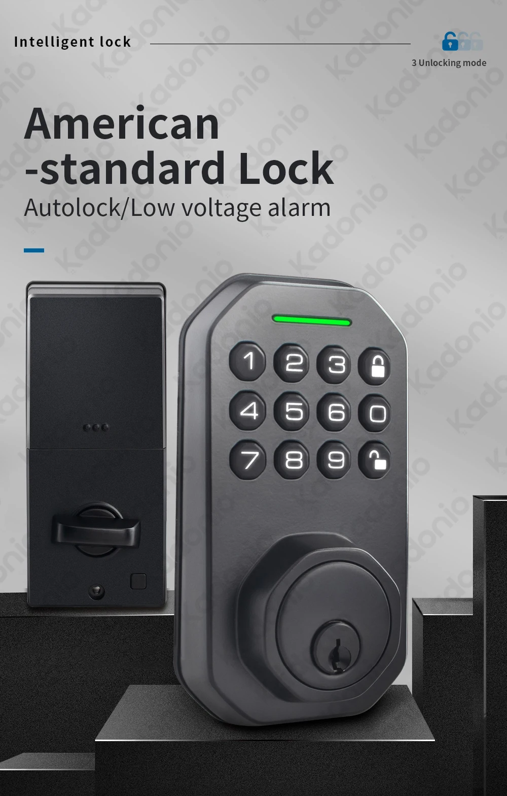 Kadonio Front Door Auto Lock Security Digital Keypad Electronic