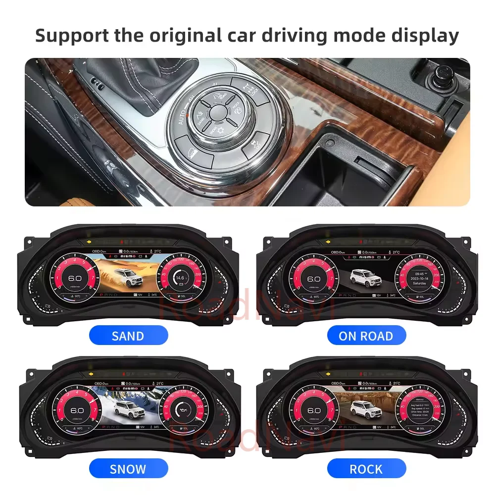 RoadNavi Linux Digital Speedometer for Infiniti QX56 QX80 (2012-2024 ...