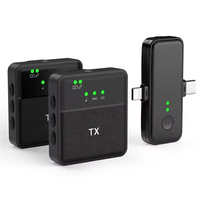 Wireless Lavalier Microphone 3‑in‑1