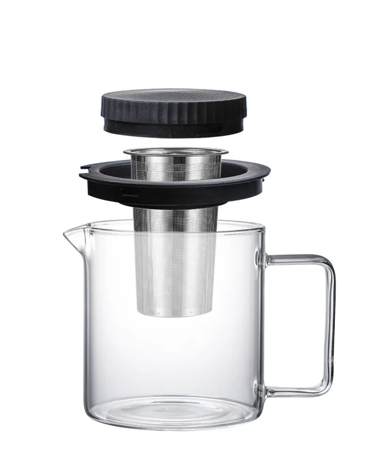 Juego De Tetera De Cristal Con Mango De Gran Capacidad,Tetera De Vidrio  Resistente Al Calor Con Filtro Para Infusiones De Té,Puer - Buy Tetera De  Vidrio Borosilicato Resistente Al Calor Tetera De