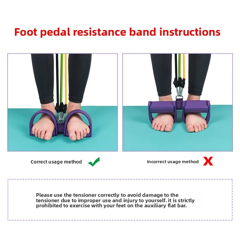 Wholesale Adjustable Pedal Resistance Trainer Unisex Fitness Foot-Operated Pull product detail 3