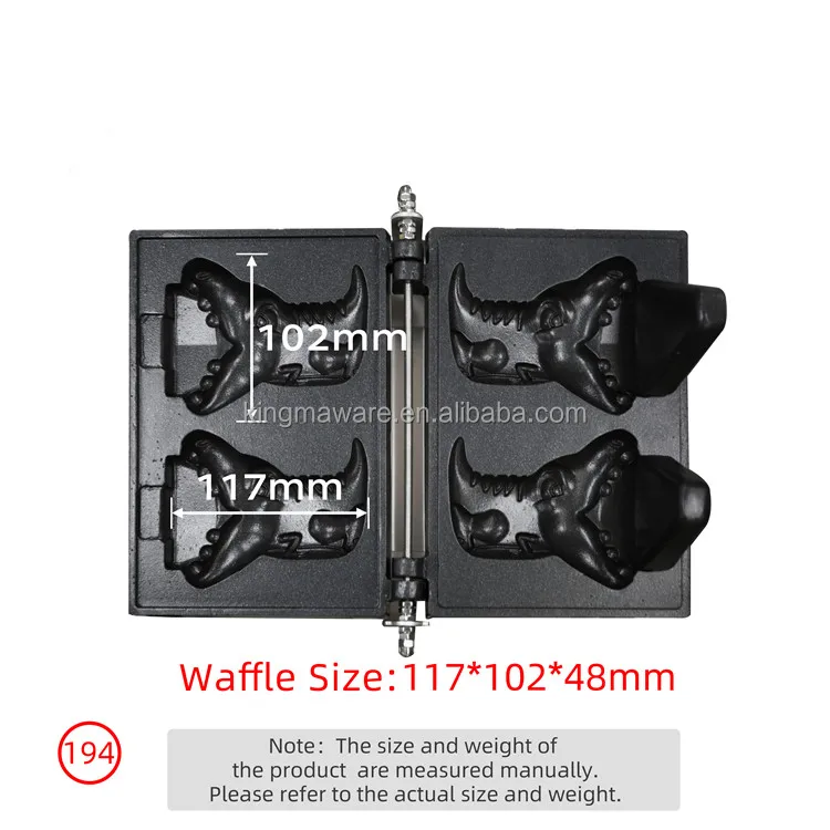 Street Food Usa /mexico Ice Cream Cone Waffle Maker Machine Big Crocodile Shape Taiyaki Machines