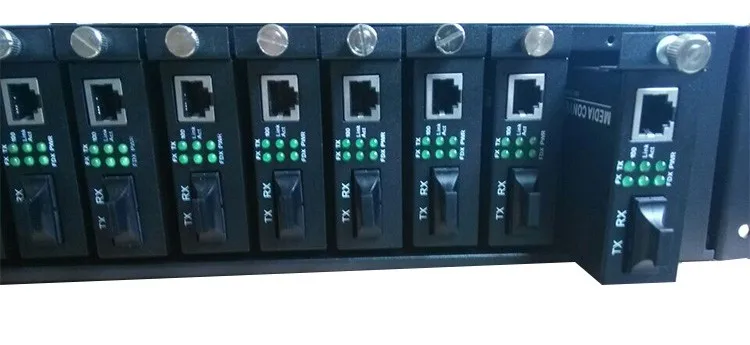 Rack Mount Media Converter Chassis - Remote Management