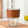 Transparent Cup + Brown Sleeve