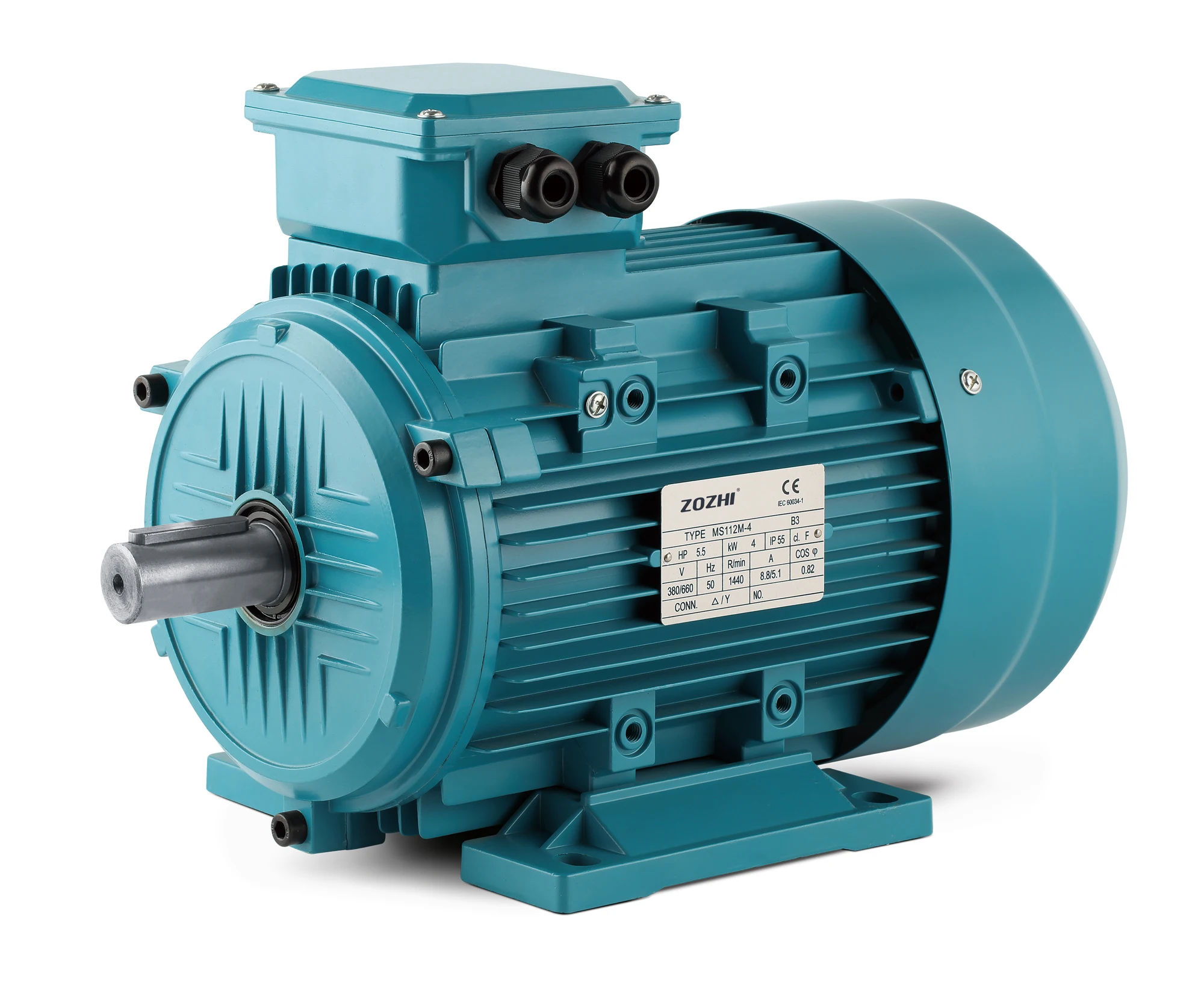 3 Phase AC 220/380V 1200 Watt Electric Motor for Gearbox