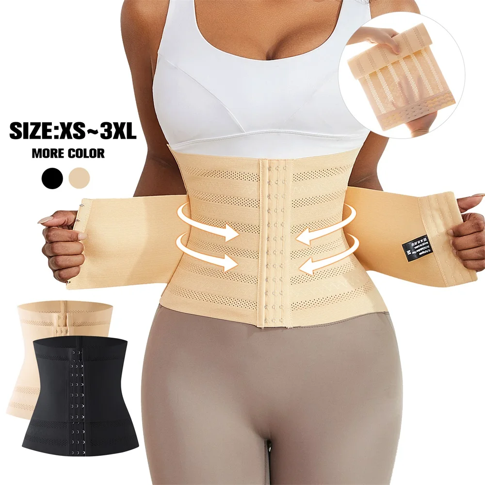 Doppia Cintura Stringivita' per Donne Intero Corpo in Maglione Trimmer Fasciatura Corsetto Addestratore di Vita Modellante Tummy Control per Donne