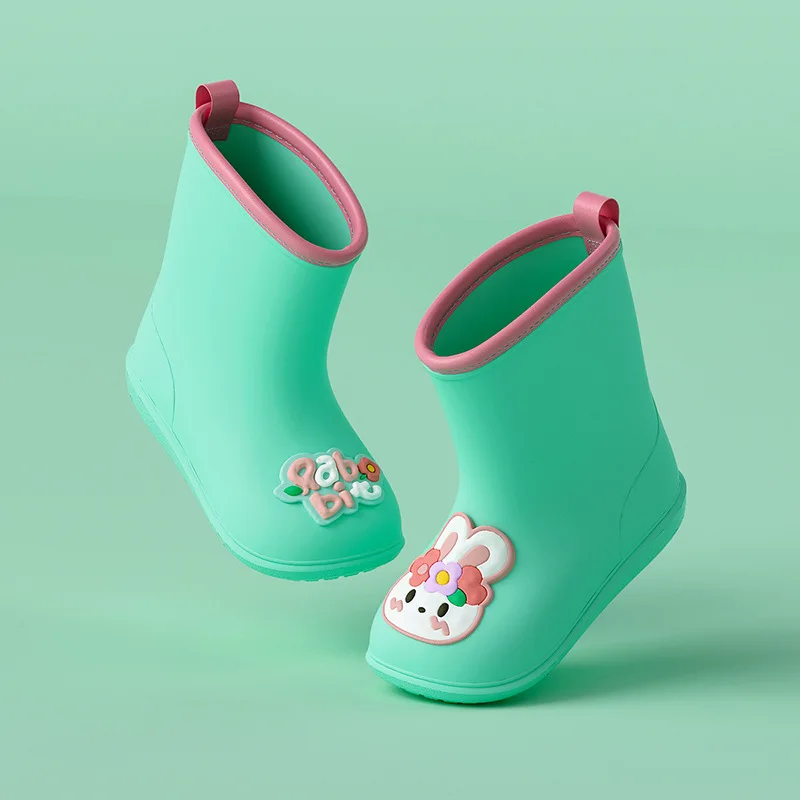 Веселый Марио 2022 новый стиль безопасные дождевые сапоги для детей Детские Водонепроницаемые ботинки мальчиков и девочек декоративные с принтом