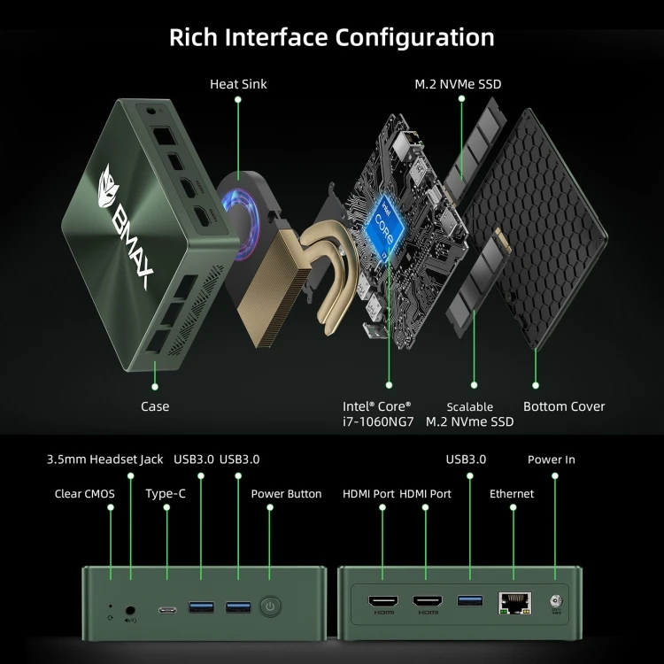 Wholesale BMAX B6 Power Win 11 Mini PC - 16GB+1TB Gaming